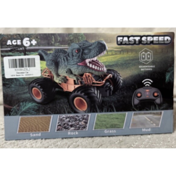 BENNOL DINOSAUR REMOTE CONTROL CAR WITH LIGHTS,ROAR,MIST SPRAY NEW IN BOX - Picture 5 of 7